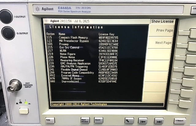 🔥Agilent E4440a Spectrum Analyzer 26.5GHz   Opts. Incl. 1DS + Phase Noise + NOISE FIGURE  Fresh 3rd Party NIST CALIBRATION