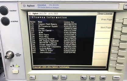 🔥Agilent E4440a Spectrum Analyzer 26.5GHz   Opts. Incl. 1DS + Phase Noise + NOISE FIGURE  Fresh 3rd Party NIST CALIBRATION